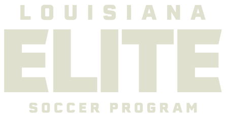 Louisiana Elite Soccer Program Sand WordMark